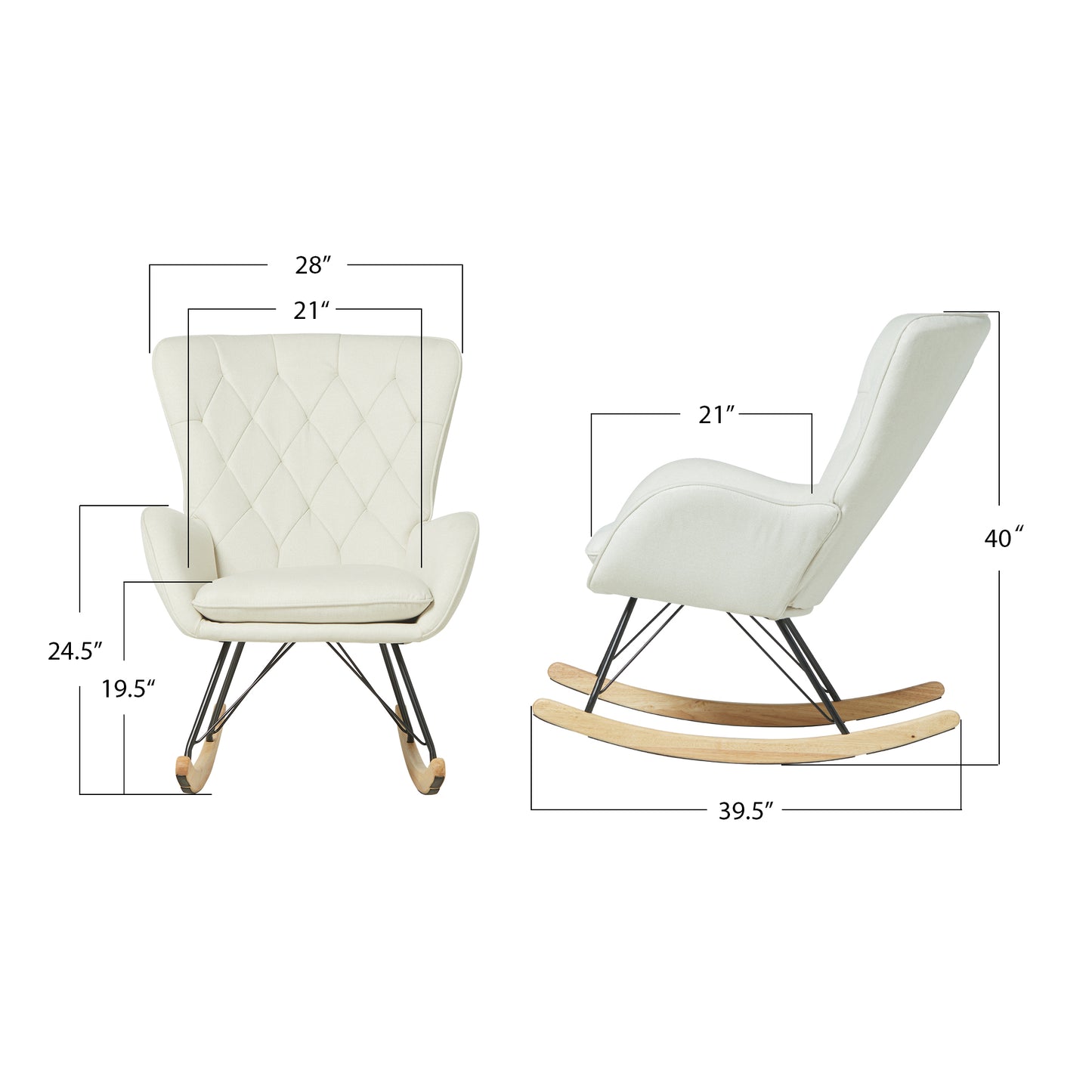 FT012-BZ W Rocking Chair