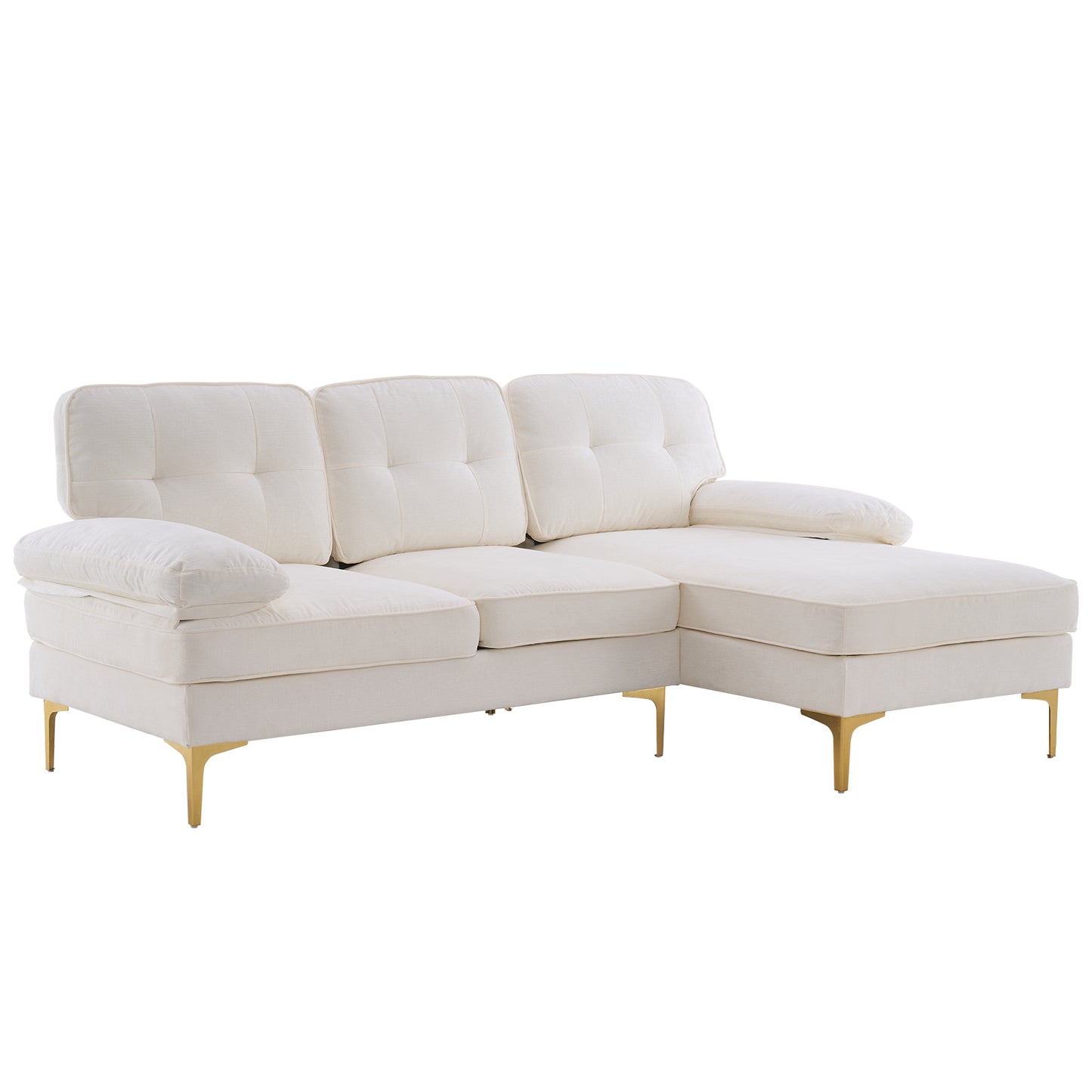 BLDUZYQTMW L-Shaped Three-Seat Modular Sofa