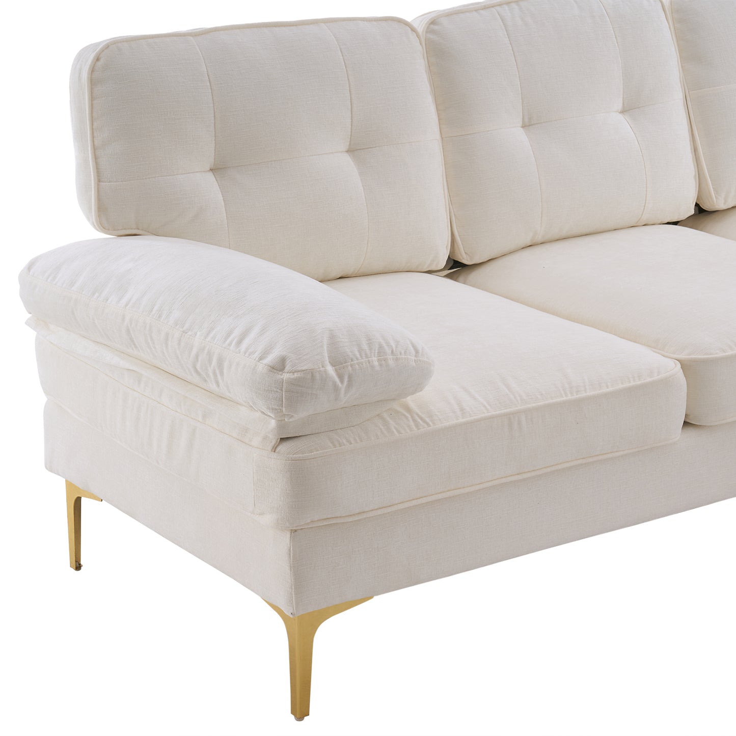 BLDUZYQTMW L-Shaped Three-Seat Modular Sofa