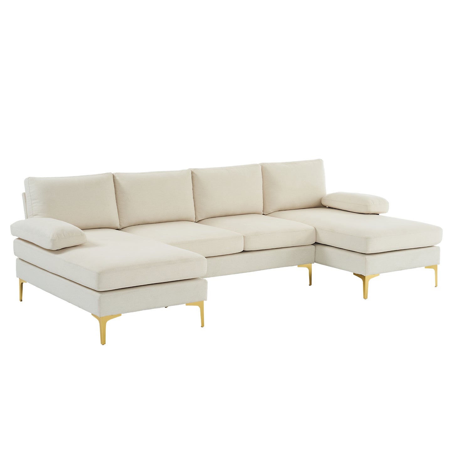 BLDUZYQTMW U-Shaped 4-Seat Linen Seat