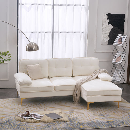 BLDUZYQTMW L-Shaped Three-Seat Modular Sofa